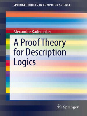cover image of A Proof Theory for Description Logics